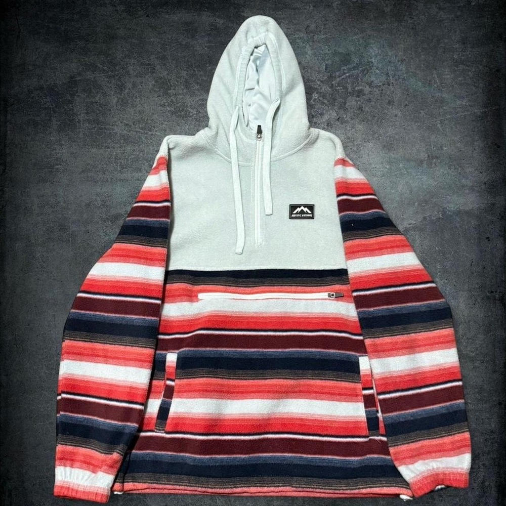 Massive Outdoor Polar Fleece Pullover Mens Size Medium Aztec 1/4 Zip Southwest
